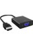 CHB021 HDMI To VGA Çevirici Dönüştürücü 3.5mm Aux Ses Destekli Çıkış 3