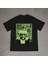 Punk Tasarım Baskılı Siyah Oversize T-Shirt 1