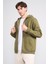 Çetinkaya Mentality 3034 Erkek 3 Iplik Kapüşonlu Fermuarlı Sweatshirt Haki 1