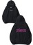Princess Tasarım Baskılı Oversize Siyah Kapüşonlu Sweatshirt 1