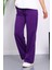 Mor Bel Lastikli Iki Iplik Palazzo Eşofman Alt 2