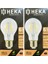 (2 Adet) Heka 6W (51W) 6500K (Beyaz Işık) E27 Duylu (Kalın Duy) LED Şeffaf Ampul 1