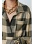 Kadın Ekose Desenli Tek Cepli Kuşaklı Tesettür Gömlek-Ceket 3