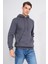 Çetinkaya Mentality 3035 3 Ip Kapşonlu Düz Koyu Gri Sweatshirt 1
