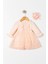 Kız Bebek Mevlütlük Elbise Bandanalı Dantelli 1