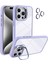 15 Pro Görünmez Stand ve Kamera Korumalı Askeri Sınıf Darbeye Dayanıklı Kılıf Lila 1