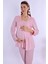 Pembe Sabahlıklı Hamile Lohusa Pijama Takımı 6
