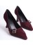 Maya Kadın Bordo Saten Topuklu Ayakkabı 1