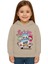 Unisex Labubu Baskılı Çocuk Swaetshirt Kapüşonlu 3 Iplik Şardonlu 2