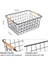 Çelik Organizer Sepet - Ekmek ve Servis,, Mutfak, Ofis, Dolap Organizatörü, Ev Içi Düzenleyici Çok Amaçlı Kullanım Ahşap Kulplu Taşınabilir Siyah 2