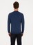 Erkek Indigo Slim Fit Yün Karışımlı Bisiklet Yaka Basic Triko Kazak 50315266-VR028 5