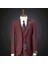 Erkek Takım Elbise, Mono Yaka, Blazer, Slımfıt, Bordo 1