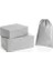 Textile 3'lü Gri Renk Bavul Içi Düzenleyici Set 3