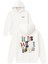 It Is What It Is Tasarım Baskılı Oversize Beyaz Kapüşonlu Sweatshirt 1