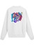 Sırt Baskılı Soyut Renkli Yüz Figürlü Sweatshirt 1
