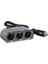 1505 12-24V Çift USB Girişli 120W 80CM Kablolu 3'lü Araç Çakmak Çoklayıcı 2