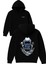 Hard Core Tasarım Baskılı Oversize Siyah Kapüşonlu Sweatshirt 1