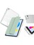 iPad 11.nesil 2025 Kılıf Magnetik Ayrılabilen Airbagli Mrsa Sliding Tablet Kılıfı - Koyu Yeşil 3