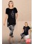 Lady Çiçek Desenli Kapri Pijama Takımı 1