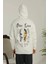 Erkek Kapşonlu Sweatshirt – Oversize Üç Iplik Şardonlu Hoodie, “other Lives” Ön & Arka Baskılı, Kanguru Cepli, Kışlık Rahat Günlük Stil - Beyaz 1