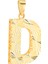 14 Ayar Altın D Harfi Kalemli Kolye Ucu 1