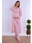 Pembe Sabahlıklı Hamile Lohusa Pijama Takımı 2