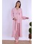 Pembe Sabahlıklı Hamile Lohusa Pijama Takımı 5