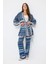 Relax Fit Desenli Kuşaklı Kimono D5443AX25SP 2