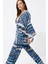 Relax Fit Desenli Kuşaklı Kimono D5443AX25SP 3