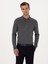 Erkek Füme Slim Fit Yün Karışımlı Polo Yaka Basic Triko Kazak 50315267-VR058 1
