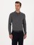 Erkek Füme Slim Fit Yün Karışımlı Polo Yaka Basic Triko Kazak 50315267-VR058 3