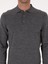 Erkek Füme Slim Fit Yün Karışımlı Polo Yaka Basic Triko Kazak 50315267-VR058 6