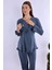 Indigo Hamile Lohusa Pijama Takımı 4
