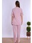 Pembe Hamile Lohusa Pijama Takımı 3