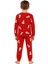Unisex Yılbaşı Kardan Adam Desenli Çocuk Pijama Takımı 4