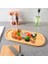 High-Tech Oval Tepsi, Atıştırmalıklar, Kahveler ve Atıştırmalıklar Servis Etmek Için Ideal Tepsi, Bambudan Yapılmış, Sağlam, Dayanıklı, Çok Amaçlı Bambu Sunum Tepsi (35 x 15 x 1,5 Cm) 1 Adet 3