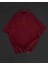 Yakalı Patlı Kısa Kol T-Shirt - Bordo 2