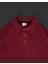 Yakalı Patlı Kısa Kol T-Shirt - Bordo 4