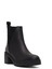 Kadın Siyah Fermuarlı Kalın Topuklu Deri Bot 25WFD340218 8