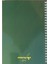 Spiralli Okul Defteri 100 Sayfa-Çizgisiz (Yeşil) 3
