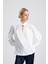 Dekolte Yaka Detaylı Kadın Bluz | BLZ36367 4