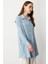 Keten Görünümlü Tunik Gömlek-A.mavı 3
