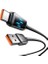 CA-2350 60W USB To Type-C Şarj Hız Göstergeli Şarj ve Kablosu 1.2m Siyah 3
