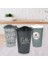 Buffer® 3 Adet Kahve Bardağı Seti Dekoratif Plastik Kahve Muhafaza Bardağı 3