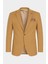 Camel Erkek Blazer Ceket – Esnek Comfort Kumaş, Italyan Kesim, Tek Düğmeli Slim Fit Şık Model 1