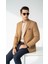 Camel Erkek Blazer Ceket – Esnek Comfort Kumaş, Italyan Kesim, Tek Düğmeli Slim Fit Şık Model 3