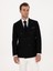 Erkek Siyah Slim Fit Yün Karışımlı Kruvaze Ceket 50310755-VR046 1