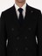 Erkek Siyah Slim Fit Yün Karışımlı Kruvaze Ceket 50310755-VR046 7