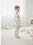 Yeni Sezon Kız Erkek Çocuk Fitilli Pamuk Pijama Takımı 2