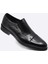 Siyah Hakiki Deri Bağcıksız Klasik Erkek Ayakkabı 2018 114 6